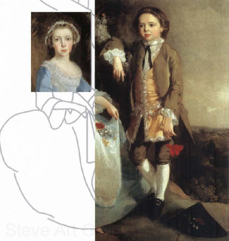 Thomas Gainsborough Portrait of a Girl and Boy Spain oil painting art
